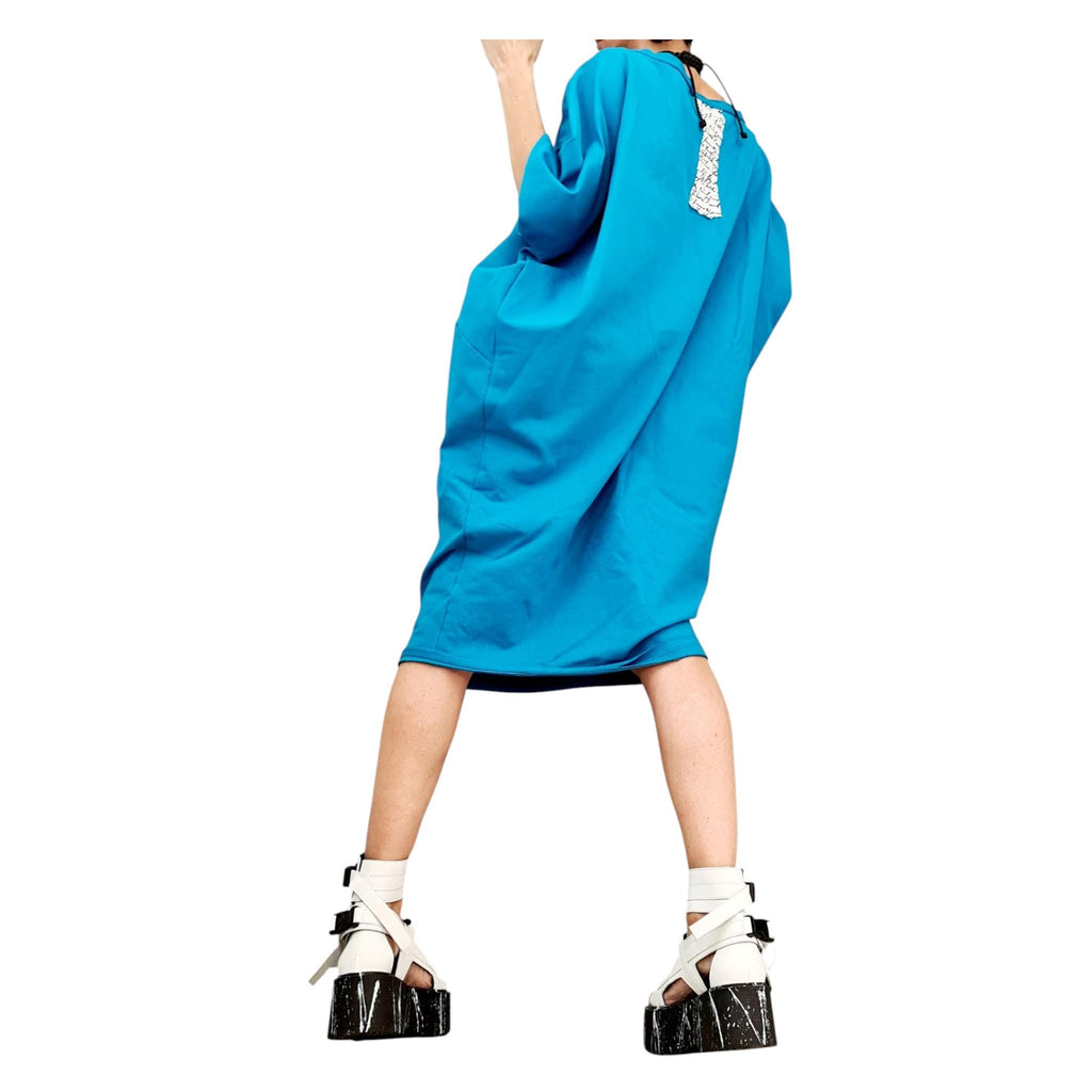 Blouson Dress, Separate Sleeves, Extravagant Tunic Dress