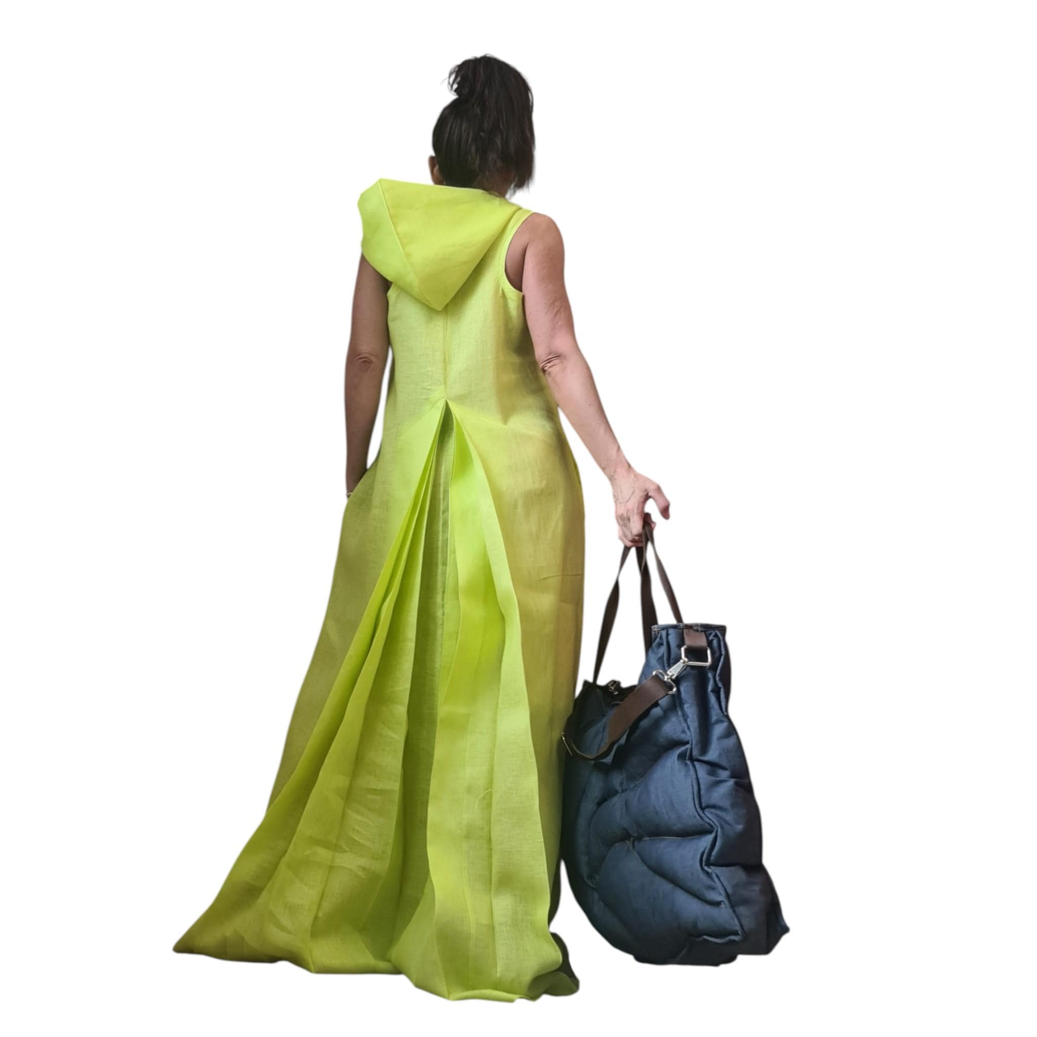 Oversized Quilted Denim Tote Bag, Large Puffer Shoulder Carryall, Puffy Hobo Shopper, Handmade Accessory