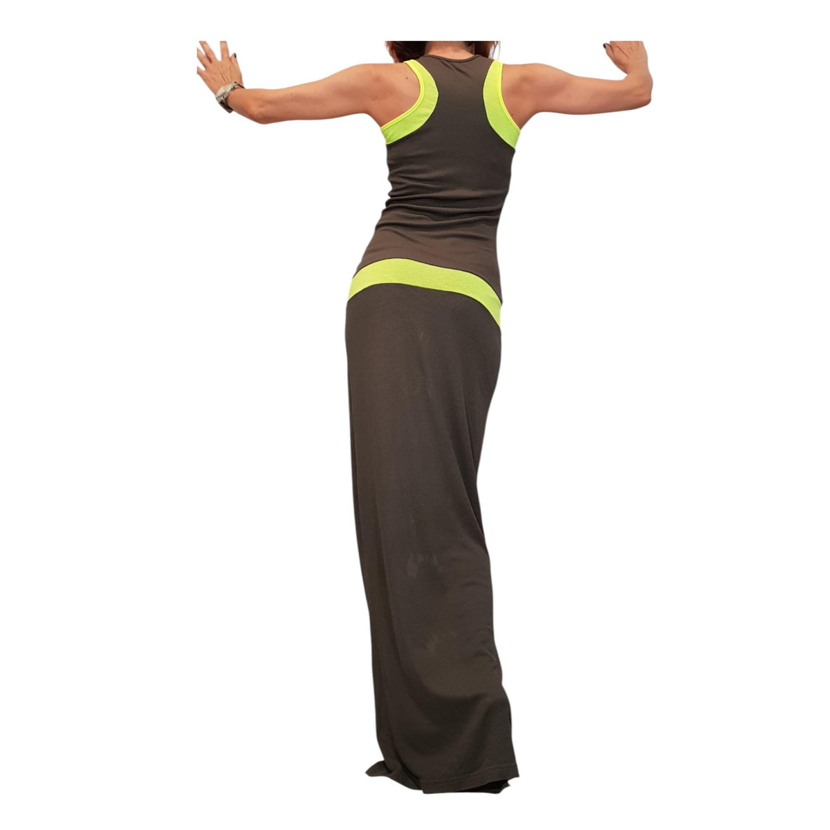 Long Fit Cotton Dress, Sleeveless Pencil Dress