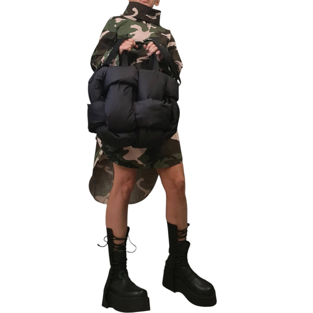 Avant Garde Winter Extravagant Bag, Handmade Oversize Puffer Bag