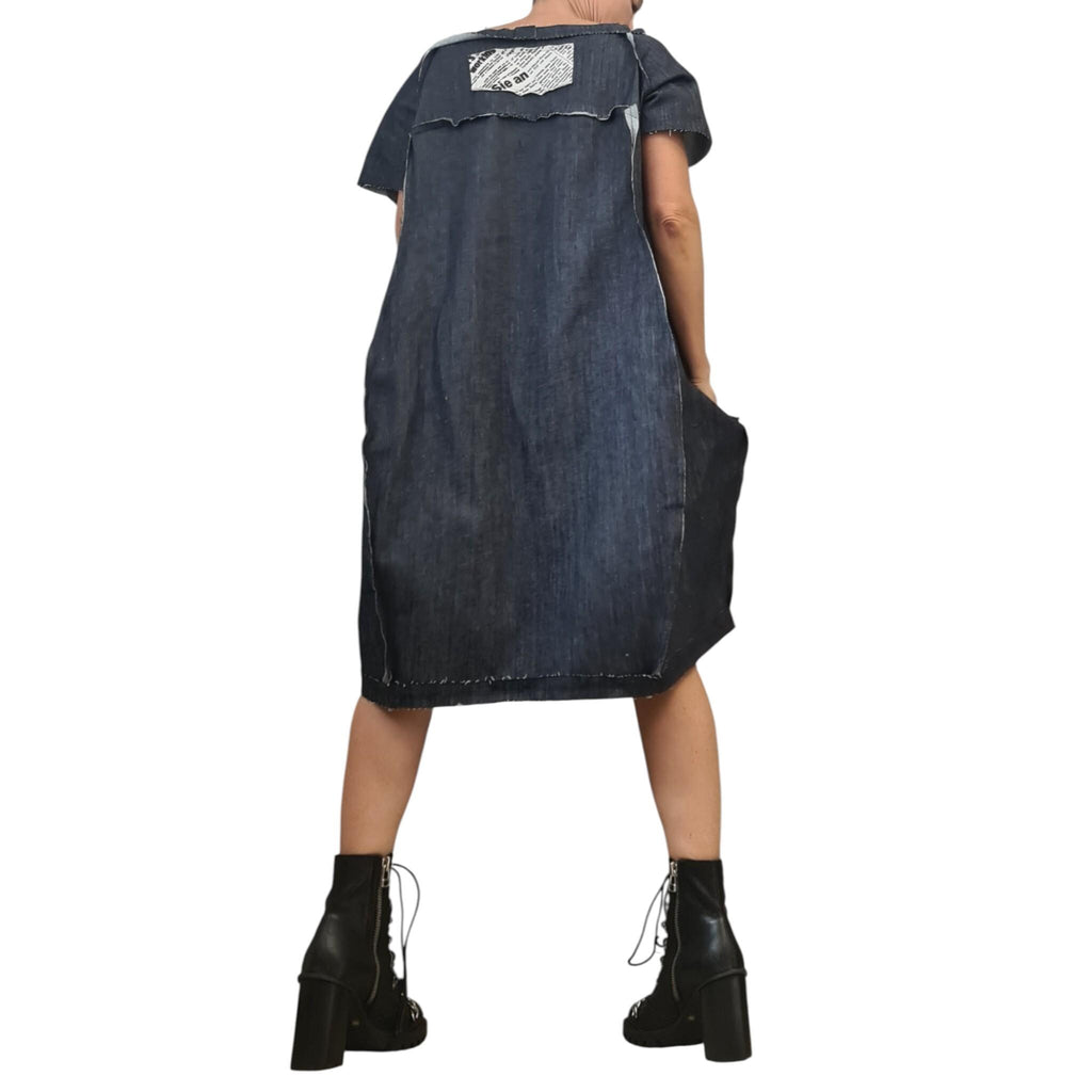 Denim Tunic Dress Loose Fit | Everyday Casual Style | women’s clothing | minimalist