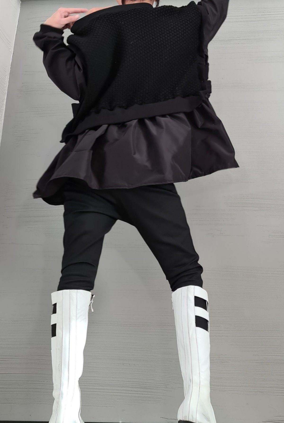 Avant Garde Blouse, Warm Blouse, Extravagant Asymmetric Top, Loose Oversize Women’s Clothing