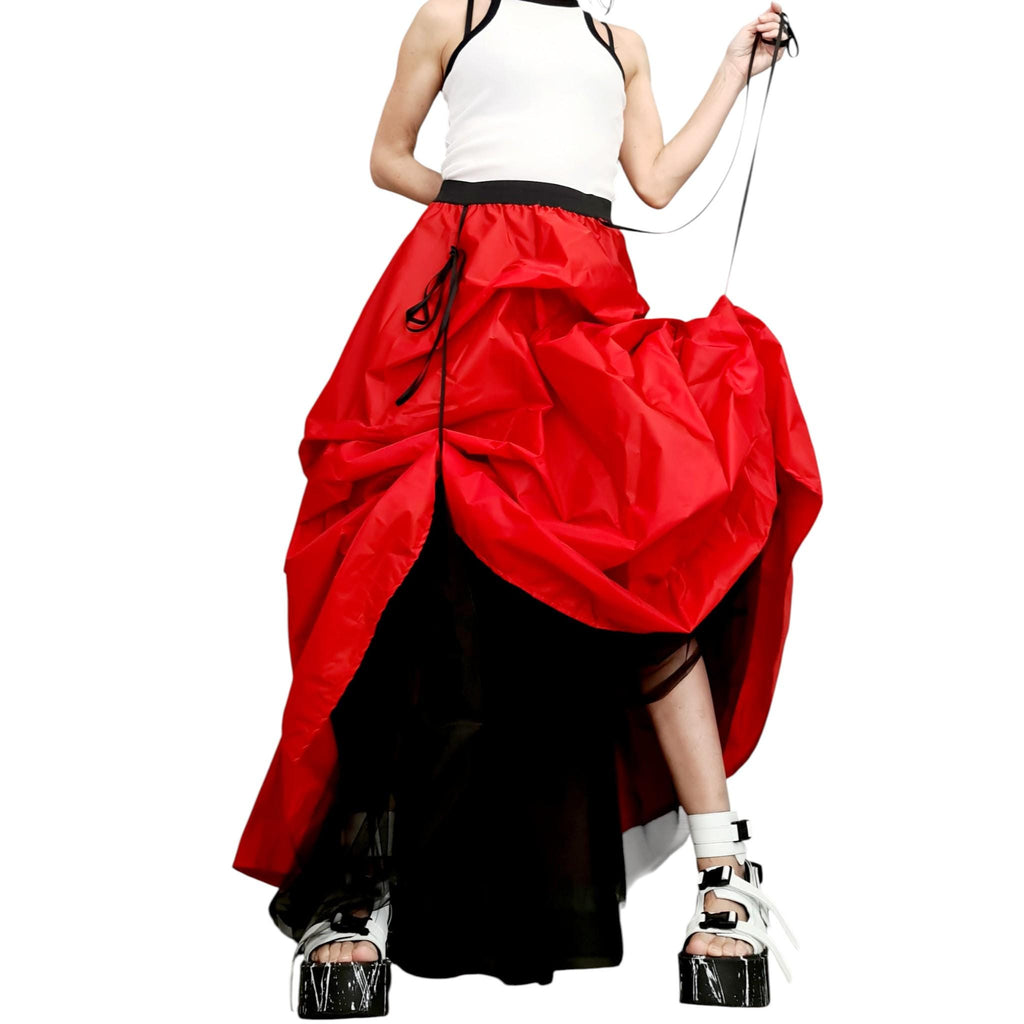 Extravagant Tulle Ball Skirt, Asymmetric Cocktail Tutu, Wedding Circle Skirt