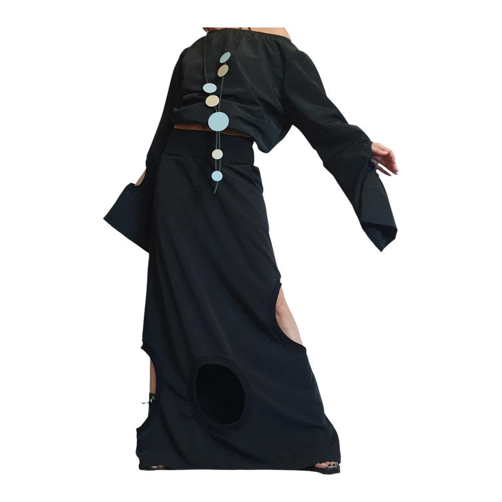 Ball Cocktail Skirt, Gothic Skirt, Asymmetric Skirt Dress, Black Maxi Skirt, Steampunk Skirt, High Skirt, Circle Skirt, Wedding Skirt