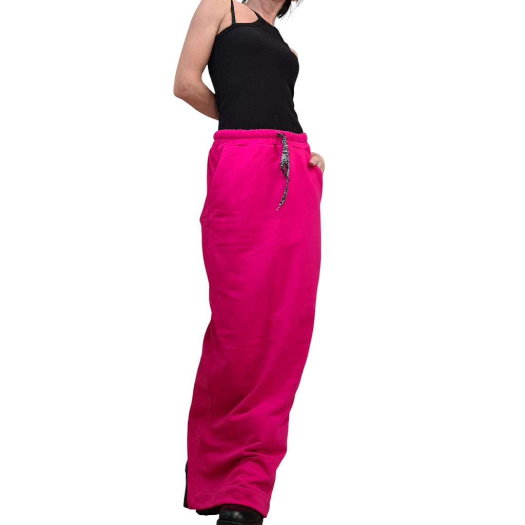 Grey Cotton A-Line Slit Skirt, Asymmetric Maxi Length Sport Skirt