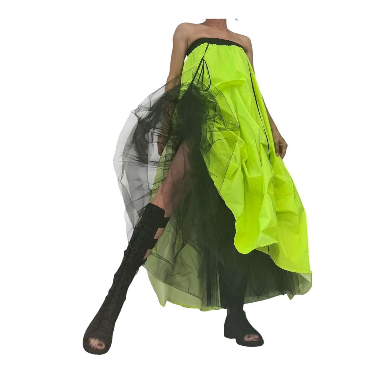 Women's Extravagant Tulle Ball Skirt, Asymmetric Cocktail Tutu, Wedding Circle Skirt