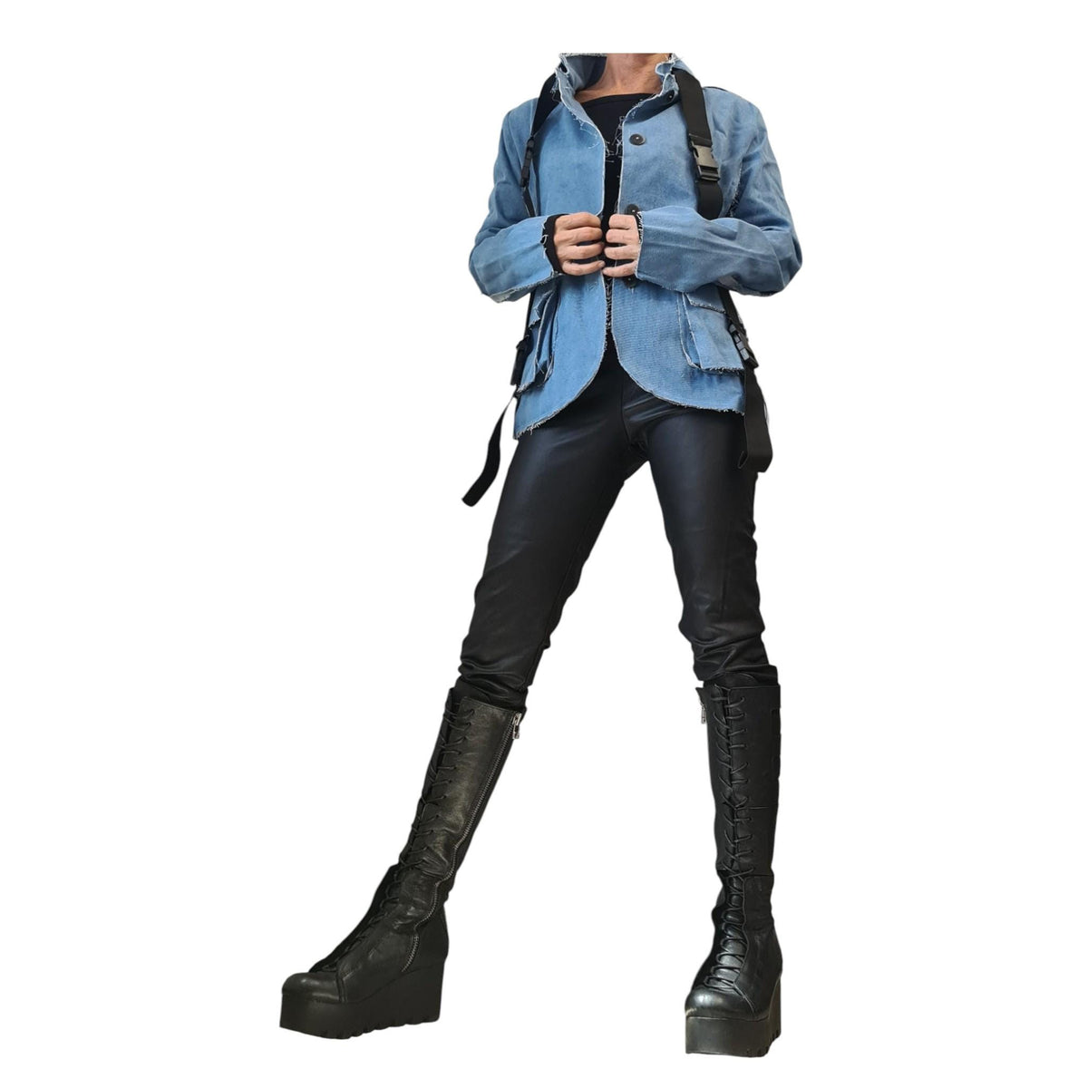 Denim Jacket Women, Womens Denim Blazer, Designer Outerwear