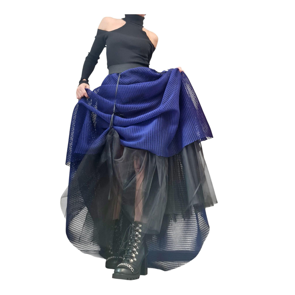Long Short Skirt , Tulle Long Skirt, Bridal Skirt, Tutu Skirt, Ball Skirt, Cocktail Skirt, Gothic Skirt, Circle Skirt, Wedding  Skirt