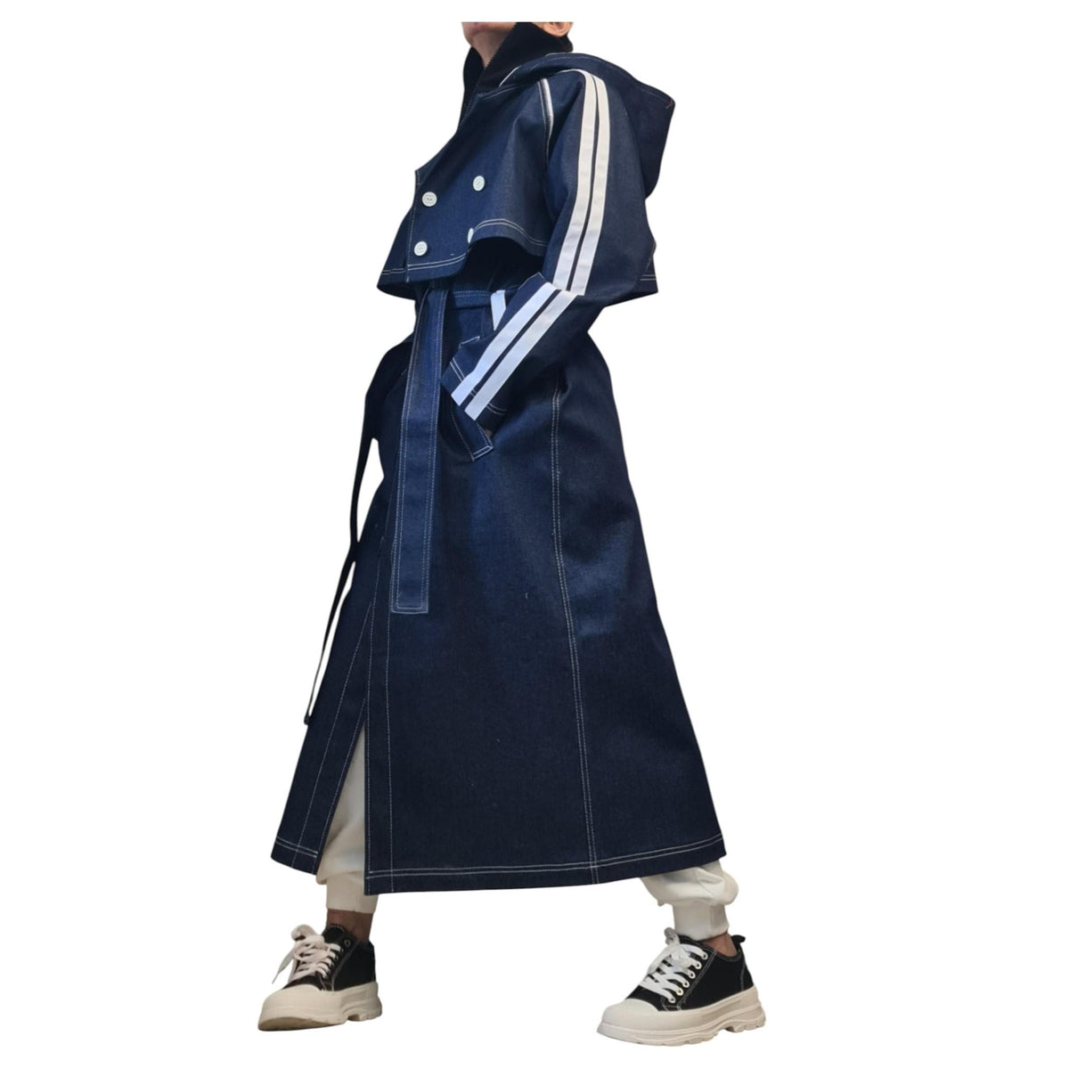Avant Garde Denim Two Piece Set | Sleeveless Vest and Short Jacket