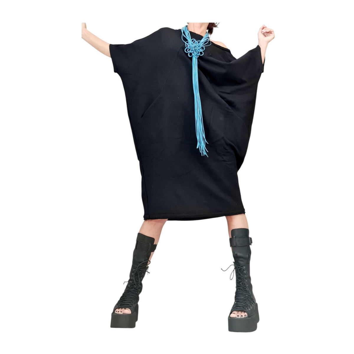 Blouson Dress, Separate Sleeves, Extravagant Tunic Dress