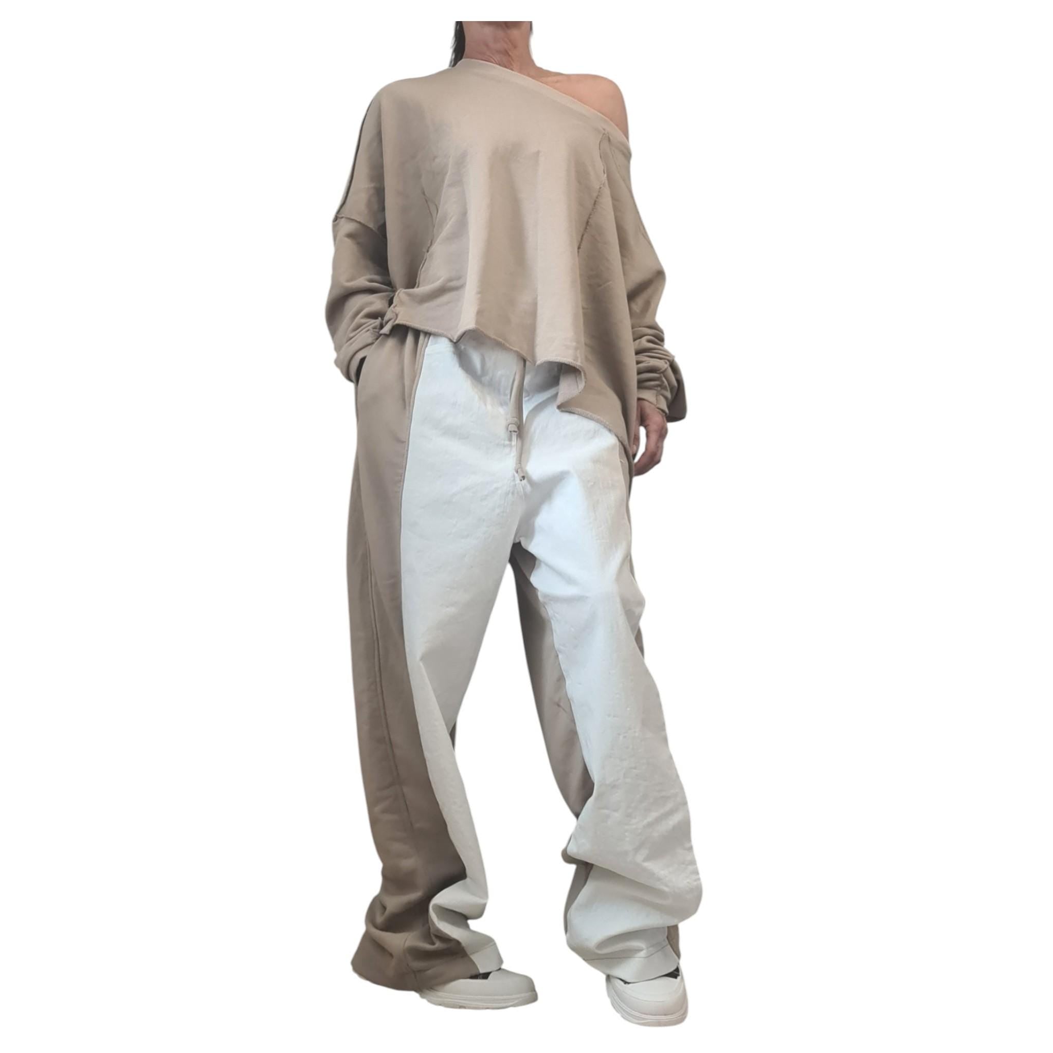 New collection Outwear Women Set, Harem Pants, Loose Set, Extravagant Cotton Denim Set, Extravagant Blouse, Asymmetrical Set