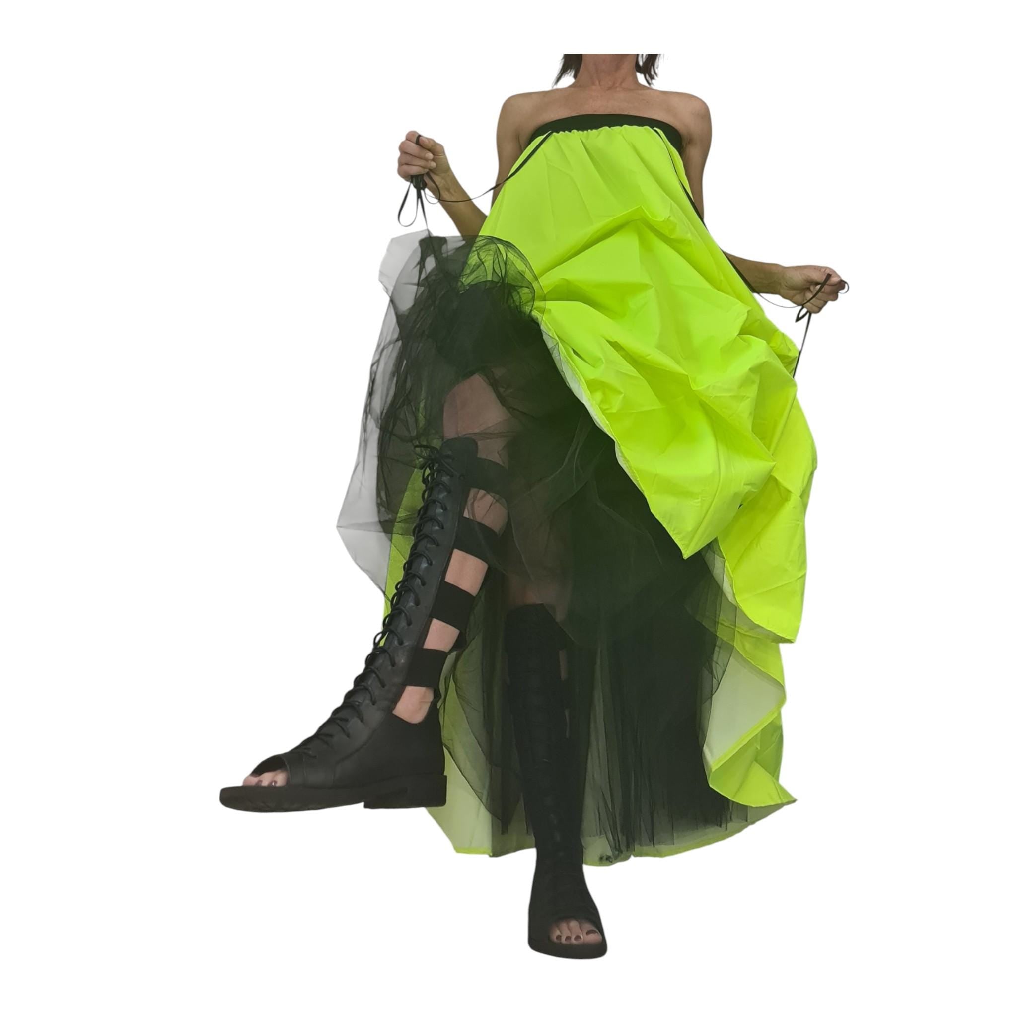 New collection Extravagant Ball Skirt Women, Avant-garde Tutu Cocktail Skirt, Asymmetric Long Short Skirt, High Tulle Circle Wedding Skirt