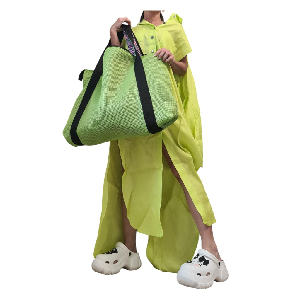 Designer Handmade Large Bag, Extravagant Double-faced Two-tone beach bag