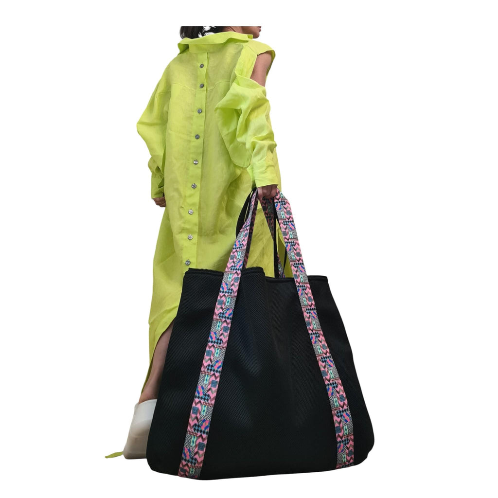 Baby Blue Linen Shirt, Long Asymmetric Kaftan, Open Back, Maxi Loose Summer Oversized Dress