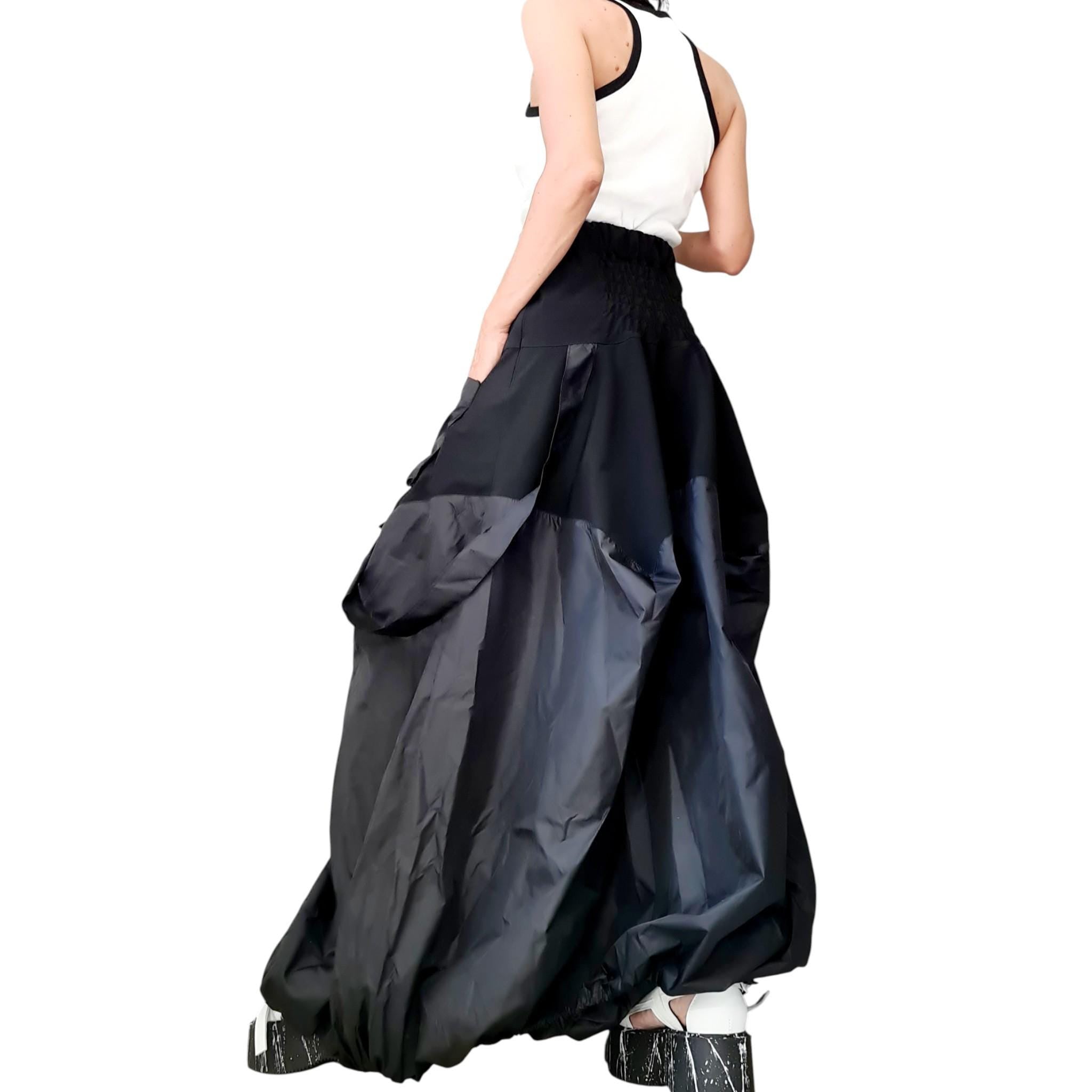 Asymmetric Taffeta Skirt Dress, Gothic Steampunk Cocktail Skirt, Extravagant  Women clothing