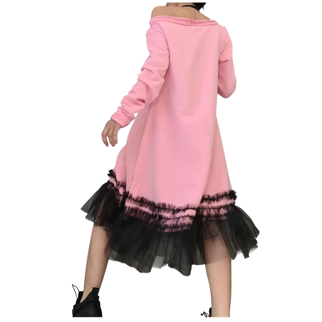 Extravagant Loose Tunic Dress, Tunic Dress Tutu, Oversize Tunic, Casual Long Sleeve Dress, New collection