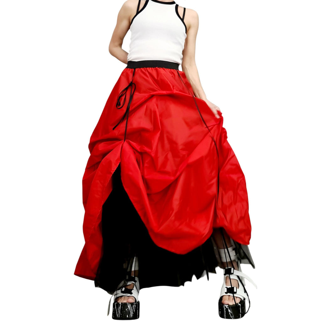 Extravagant Tulle Ball Skirt, Asymmetric Cocktail Tutu, Wedding Circle Skirt
