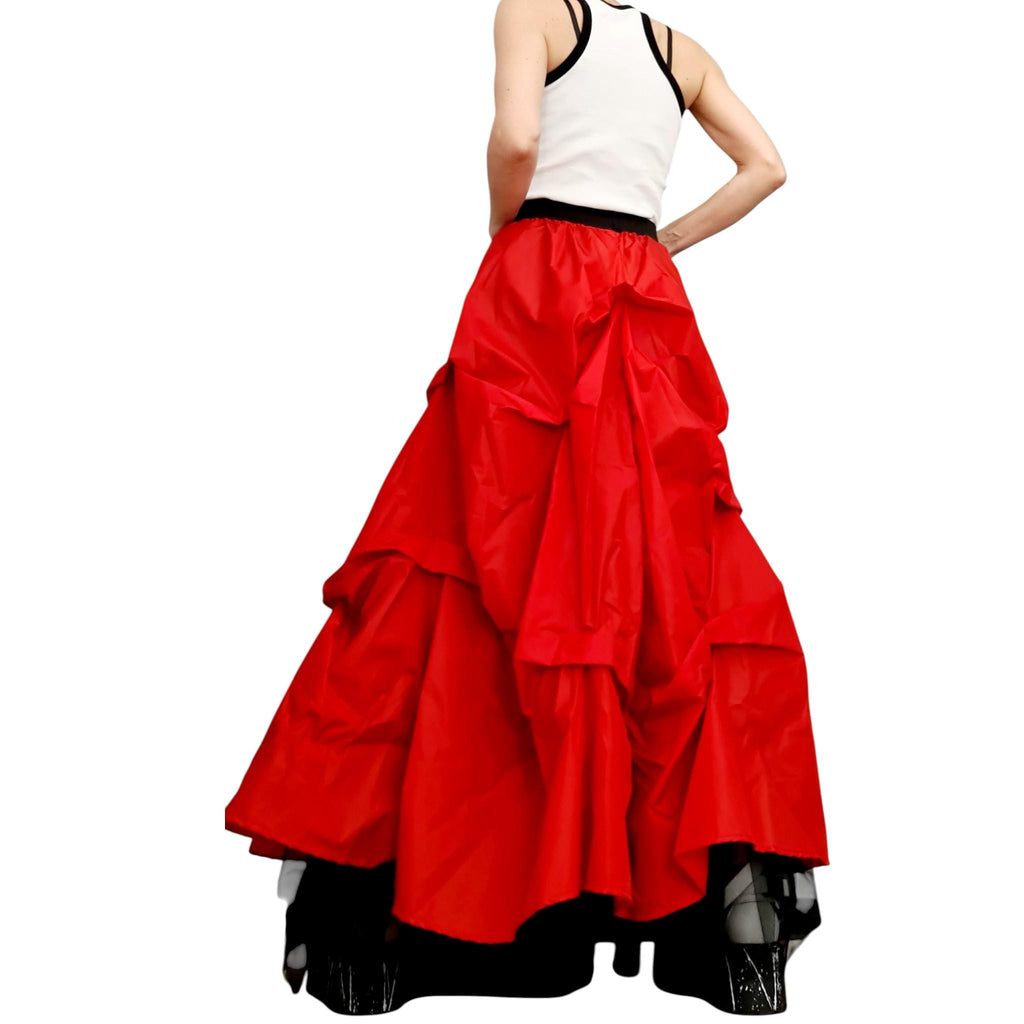 Extravagant Tulle Ball Skirt, Asymmetric Cocktail Tutu, Wedding Circle Skirt