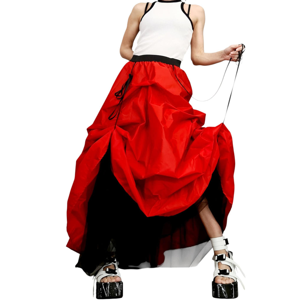 Extravagant Tulle Ball Skirt, Asymmetric Cocktail Tutu, Wedding Circle Skirt