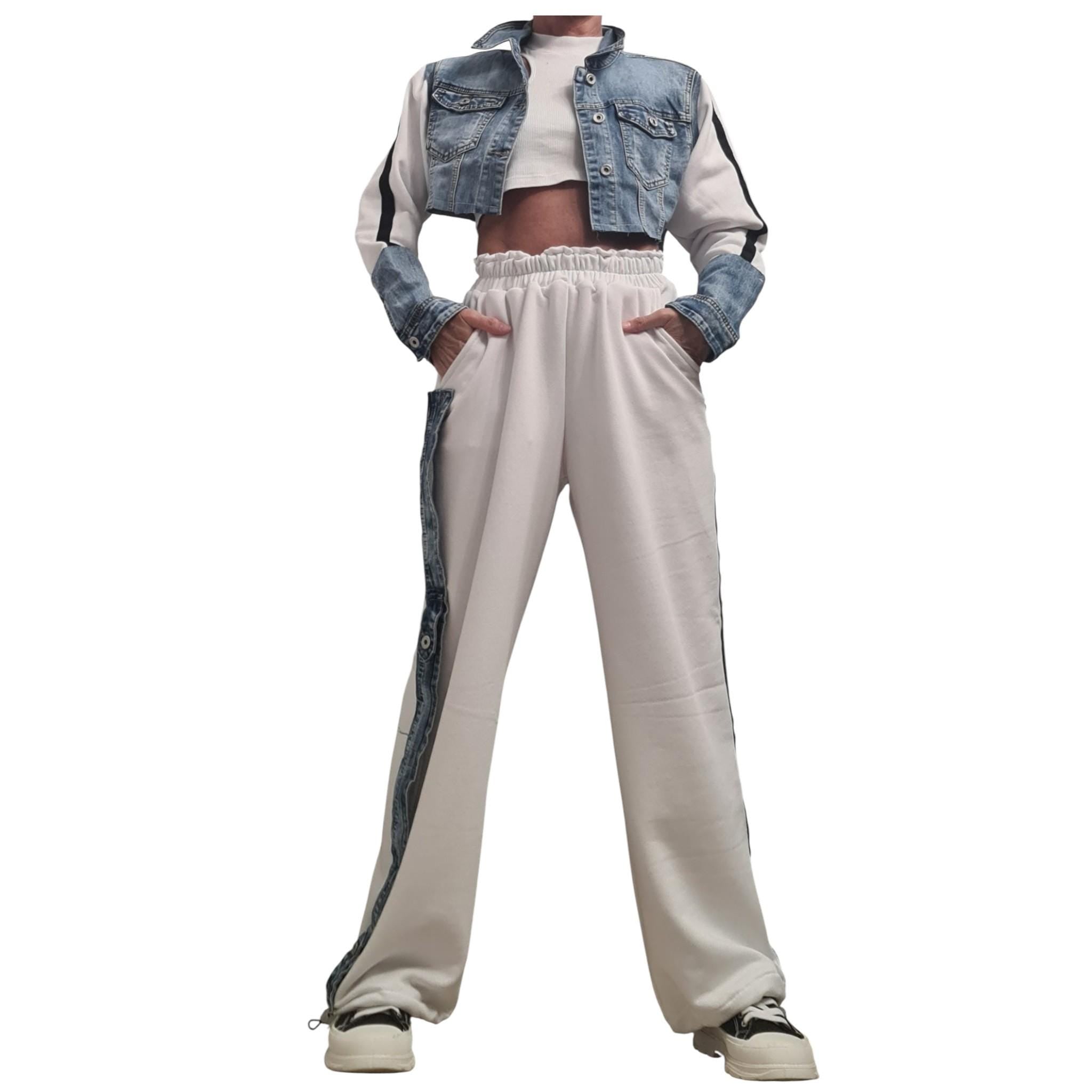 New collection Outwear Women Set, Cotton Denim Set, Extravagant Set, Extravagant Jacket and Pants, Cotton Denim Jacket