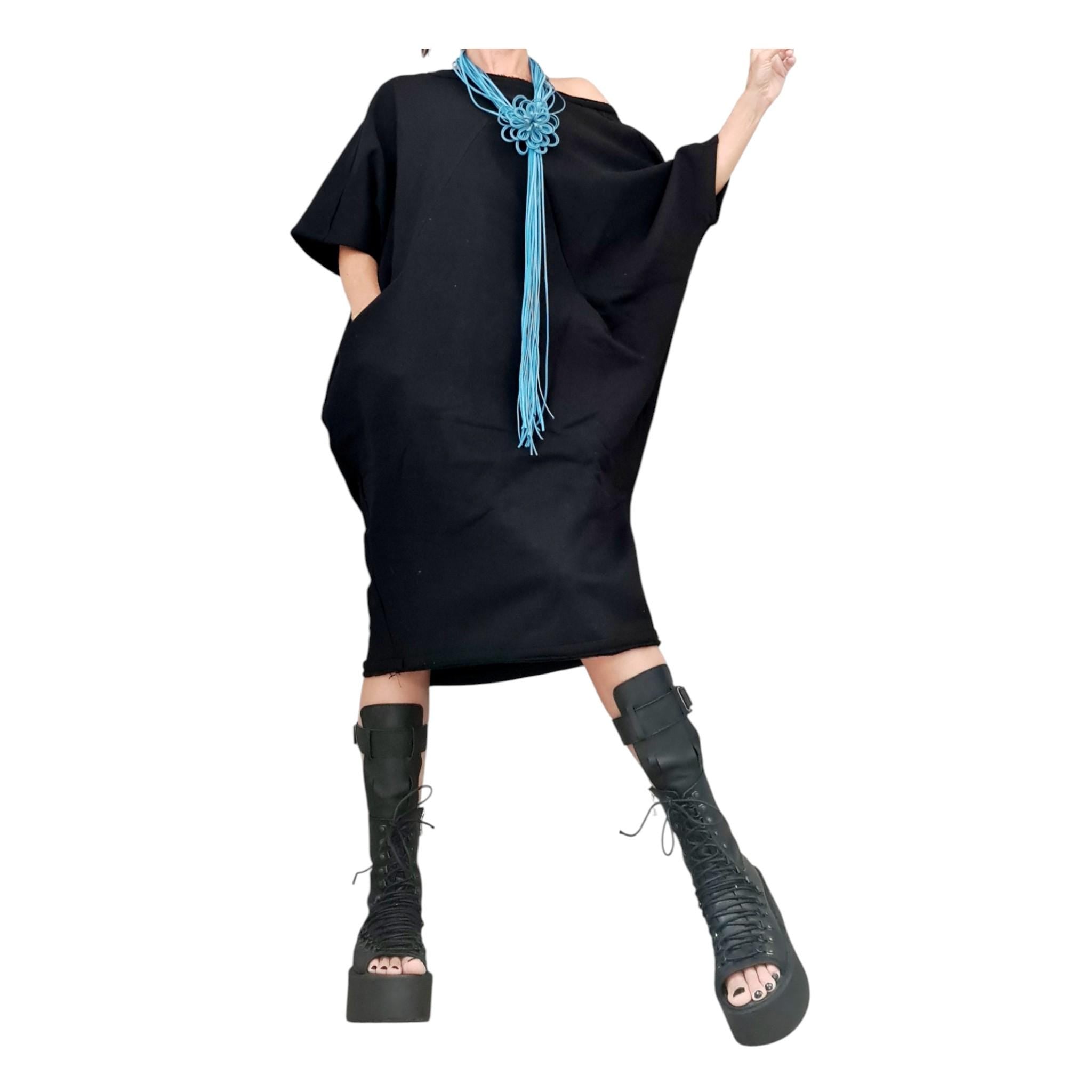 Blouson Dress, Separate Sleeves, Extravagant Tunic Dress