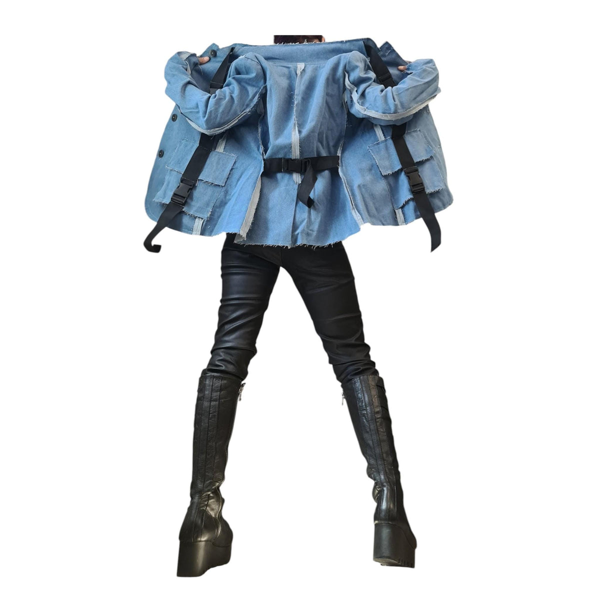 Denim Jacket Women, Womens Denim Blazer, Designer Outerwear