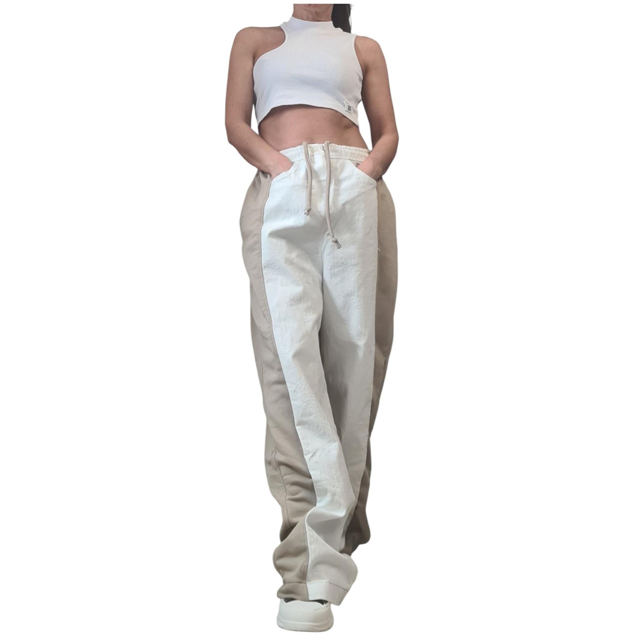 New collection Outwear Women Set, Harem Pants, Loose Set, Extravagant Cotton Denim Set, Extravagant Blouse, Asymmetrical Set