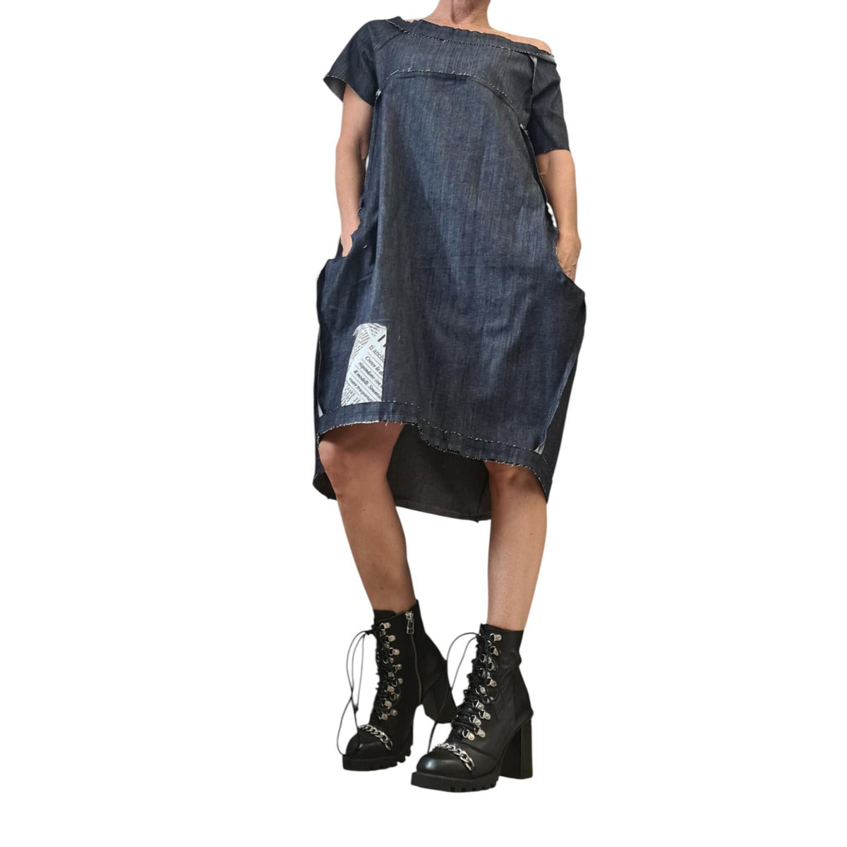 Denim Tunic Dress Loose Fit | Everyday Casual Style | women’s clothing | minimalist
