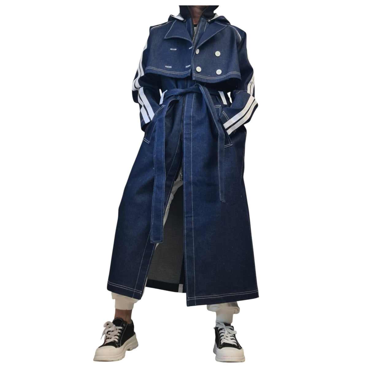 Avant Garde Denim Two Piece Set | Sleeveless Vest and Short Jacket