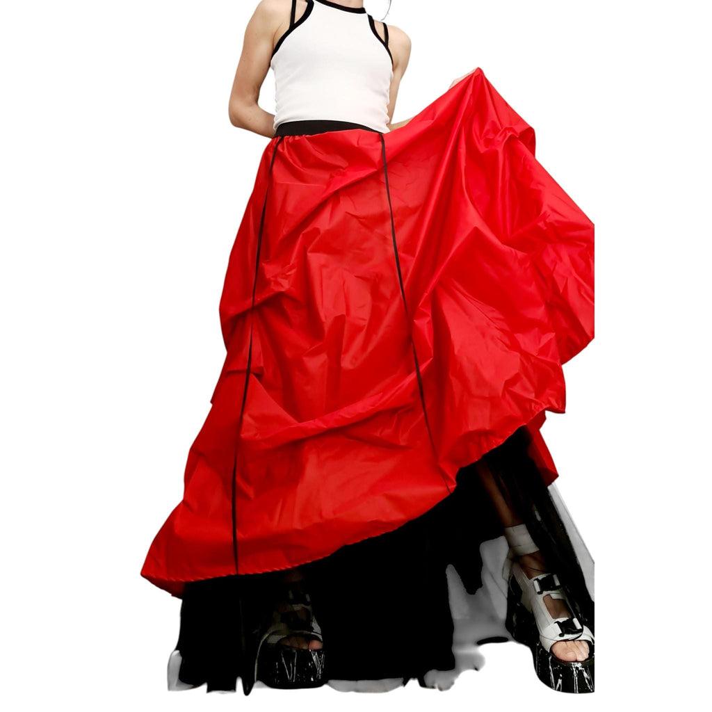 Extravagant Tulle Ball Skirt, Asymmetric Cocktail Tutu, Wedding Circle Skirt