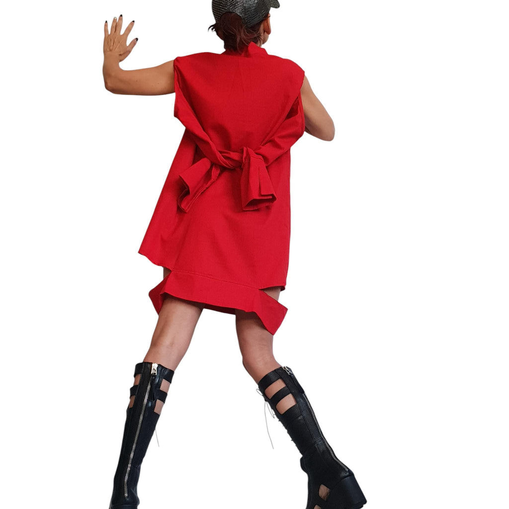 Black Linen Gothic Tunic / Flax Long Shirt Dress for Women / Dark Clothing