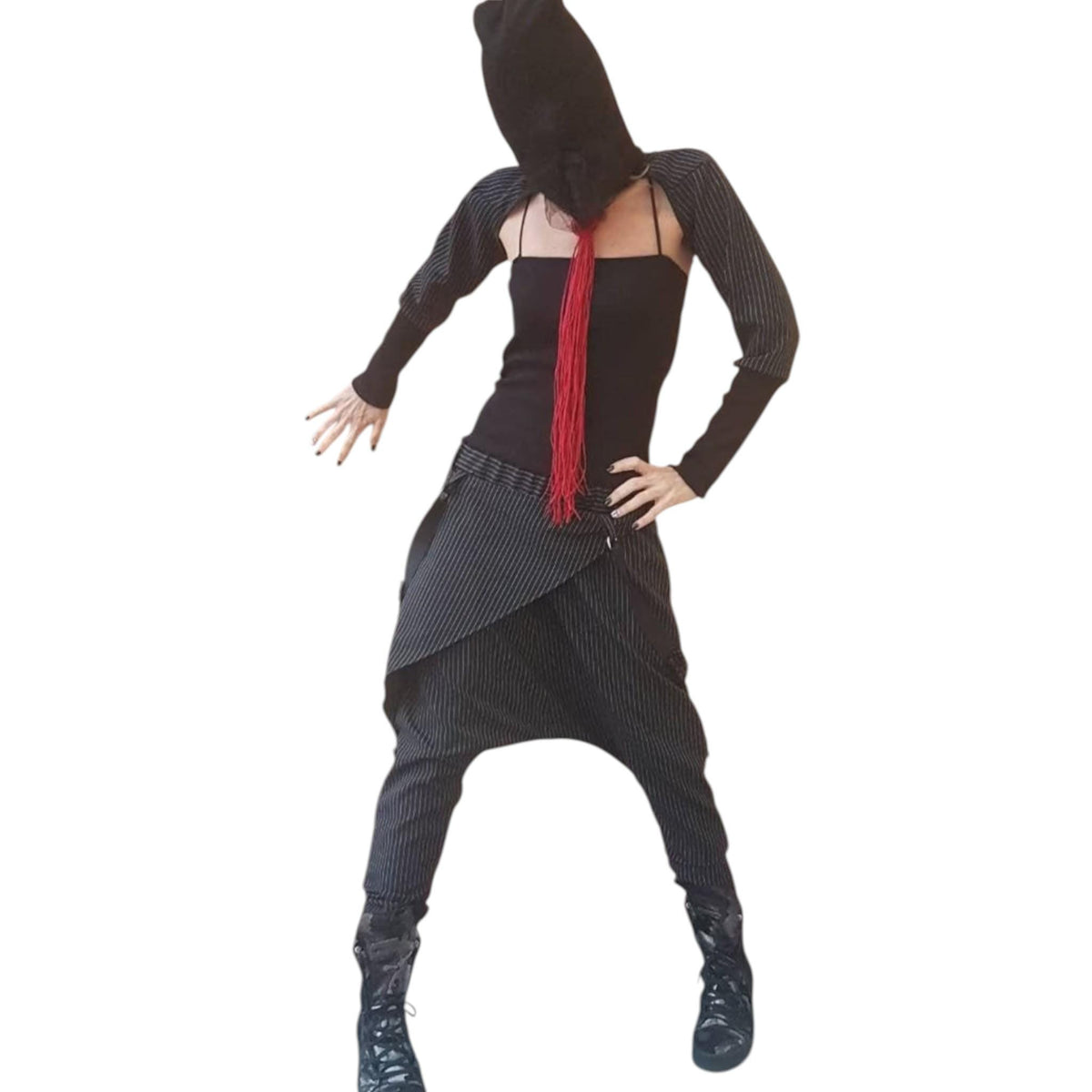 Asymmetric Harem Jumpsuit, Sleeveless Separate