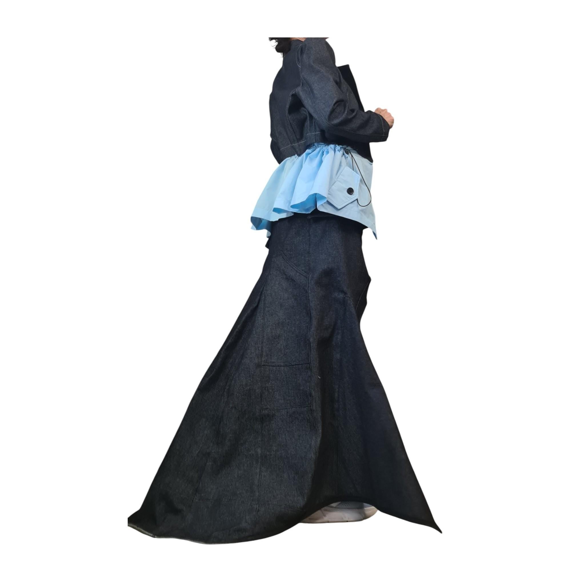 New collection Denim Avant Garde Blazer, Extravagant jacket, Asymmetrical Jacket, Deconstructed Futuristic Clothing, DRESSSHOESCODE