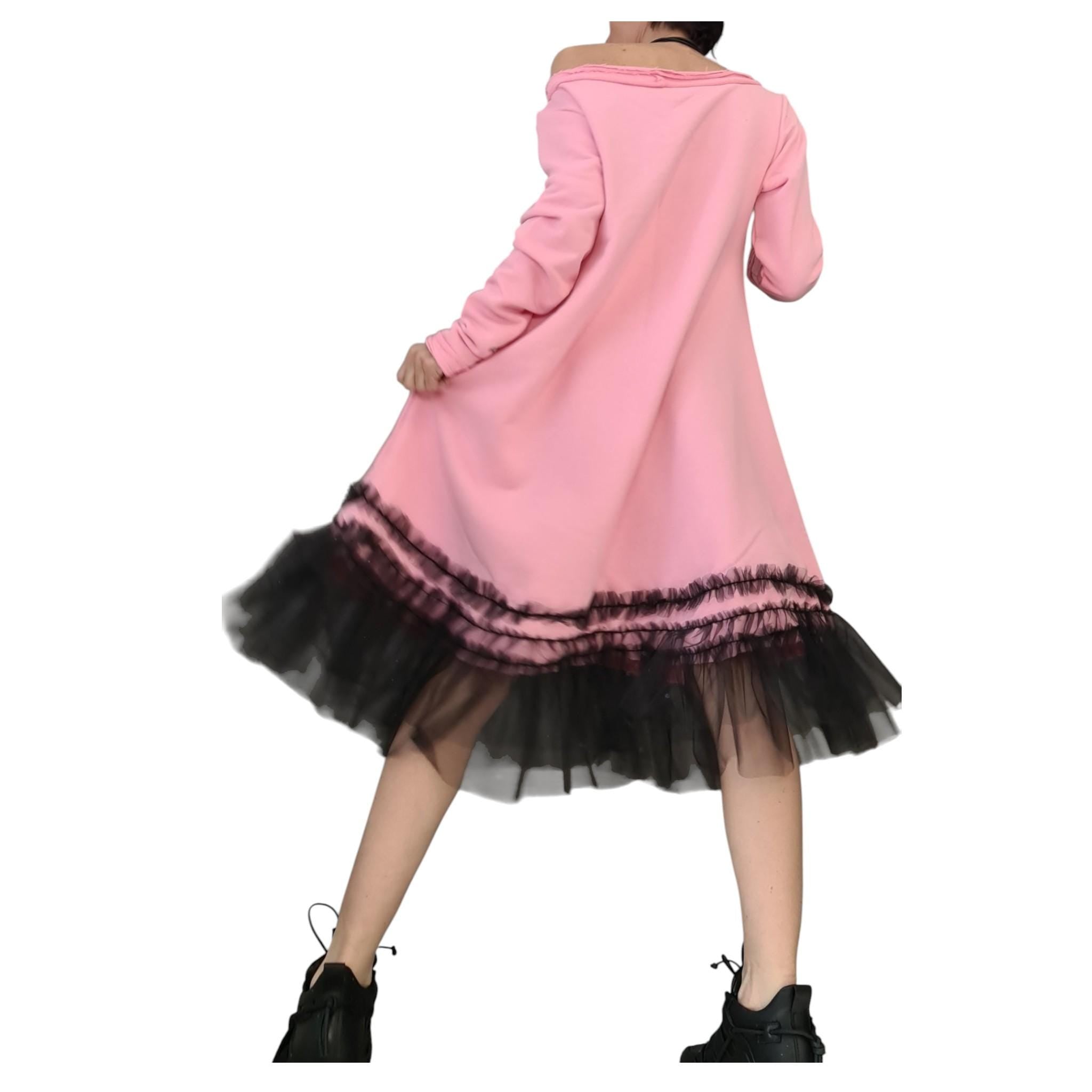 Extravagant Loose Tunic Dress, Tunic Dress Tutu, Oversize Tunic, Casual Long Sleeve Dress, New collection