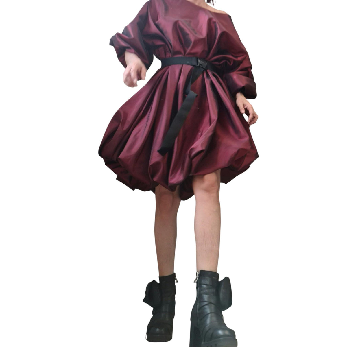 Extravagant Taffeta Tunic, Plus Size Clothing, Loose Party Dress