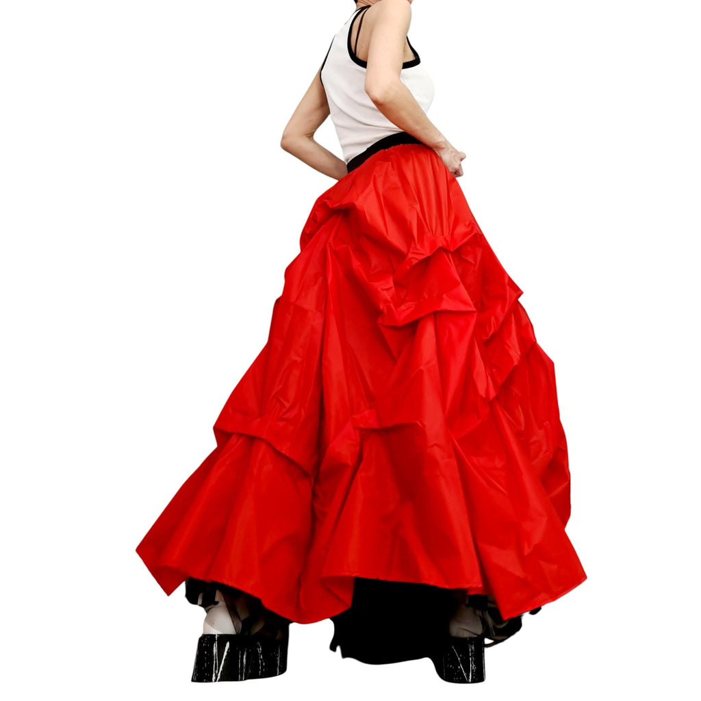 Extravagant Tulle Ball Skirt, Asymmetric Cocktail Tutu, Wedding Circle Skirt