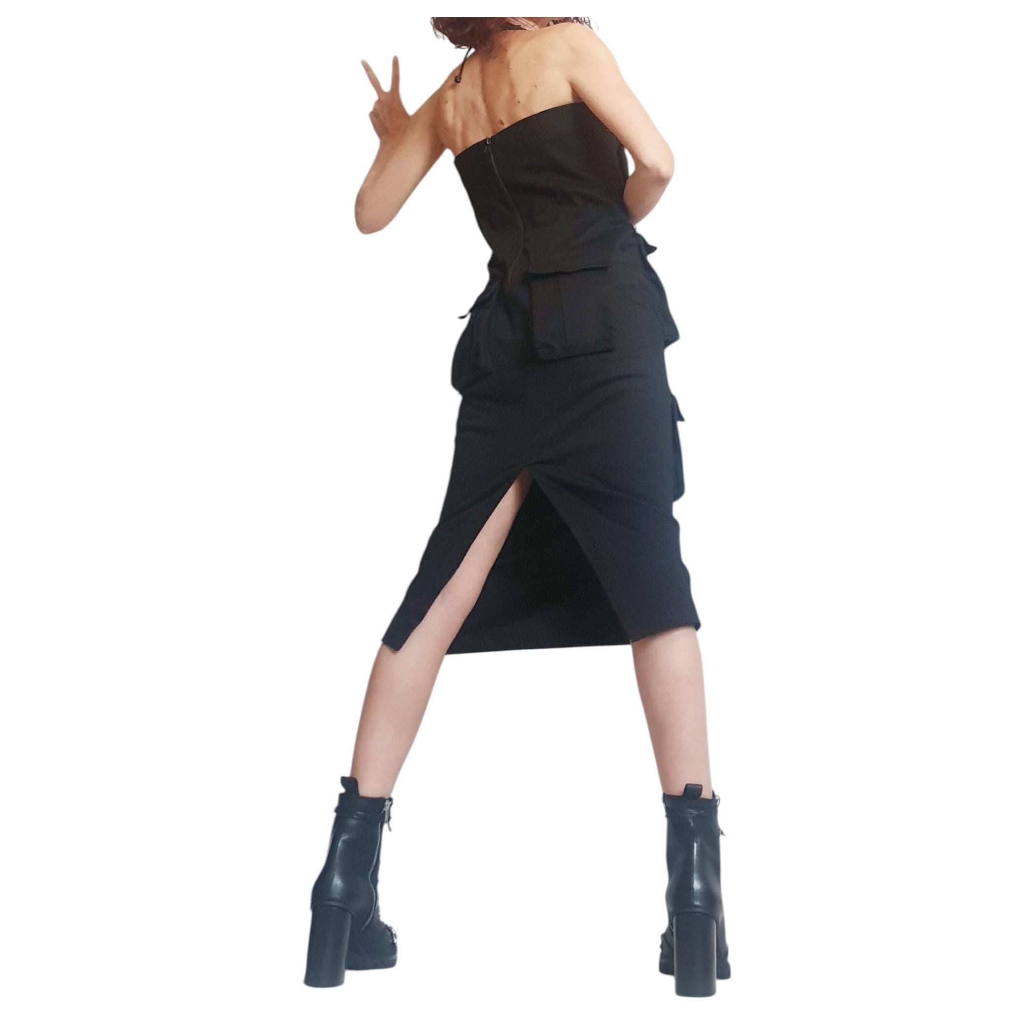 Extravagant Pocket Dress, Gothic Black Dress, Wedding Dress, Ball Dress,  Asymmetric Dress, Cocktail Dress, Avant Garde Dress