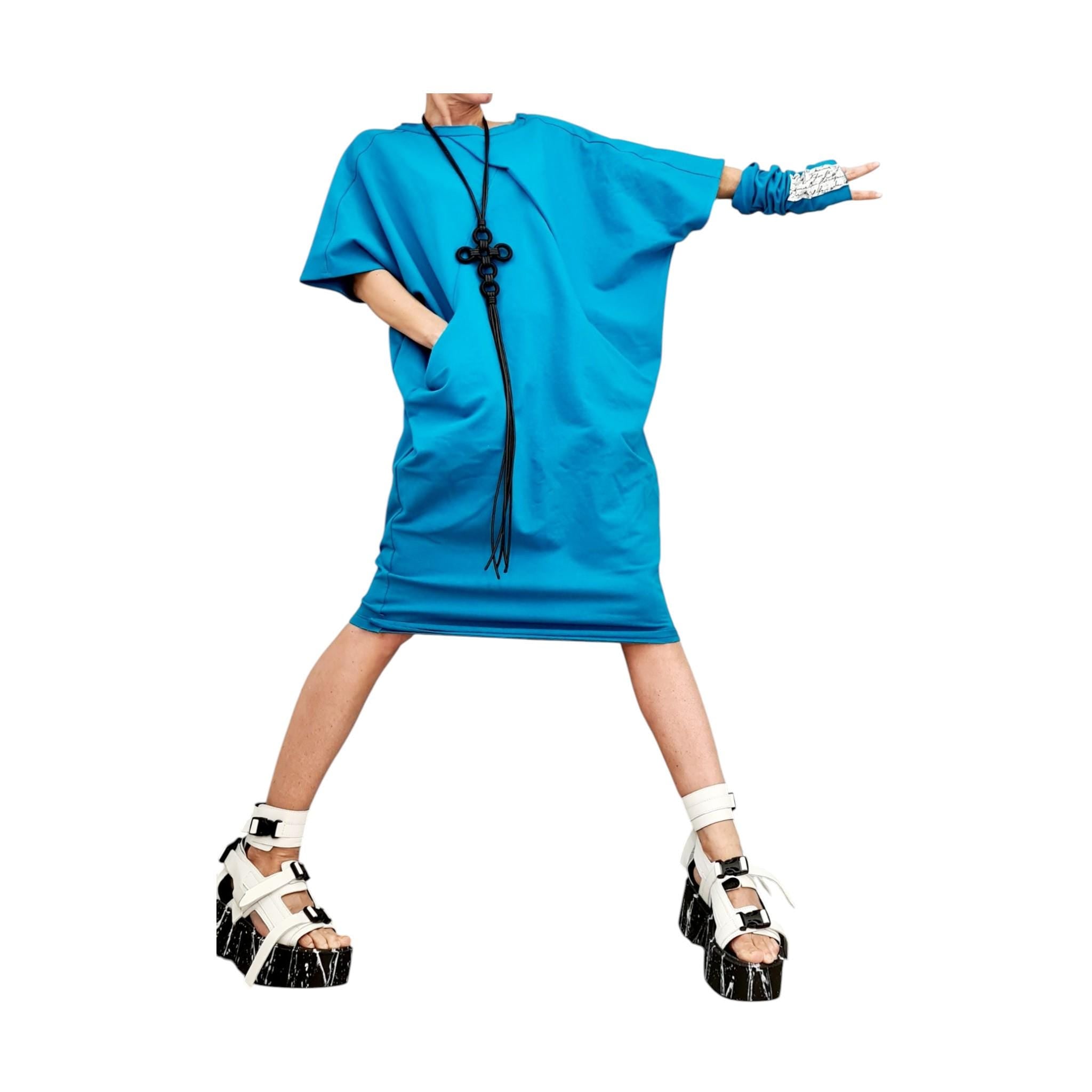 Blouson Dress, Separate Sleeves, Extravagant Tunic Dress
