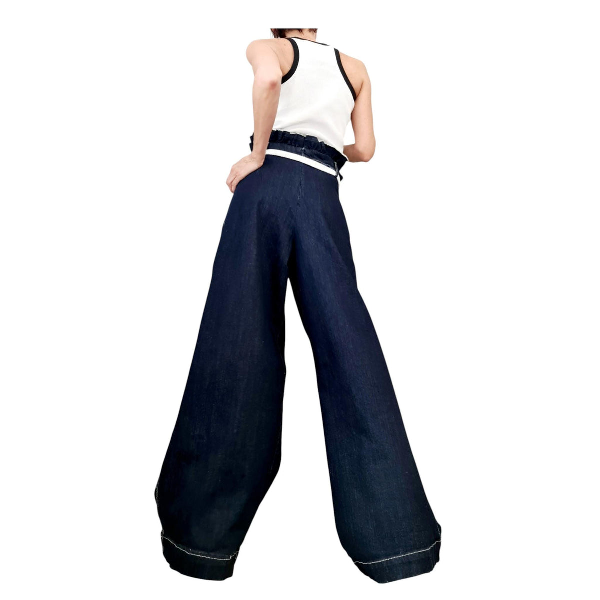 Loose Denim Harem Pants: Avant Garde, Punk Style - Casual Comfort