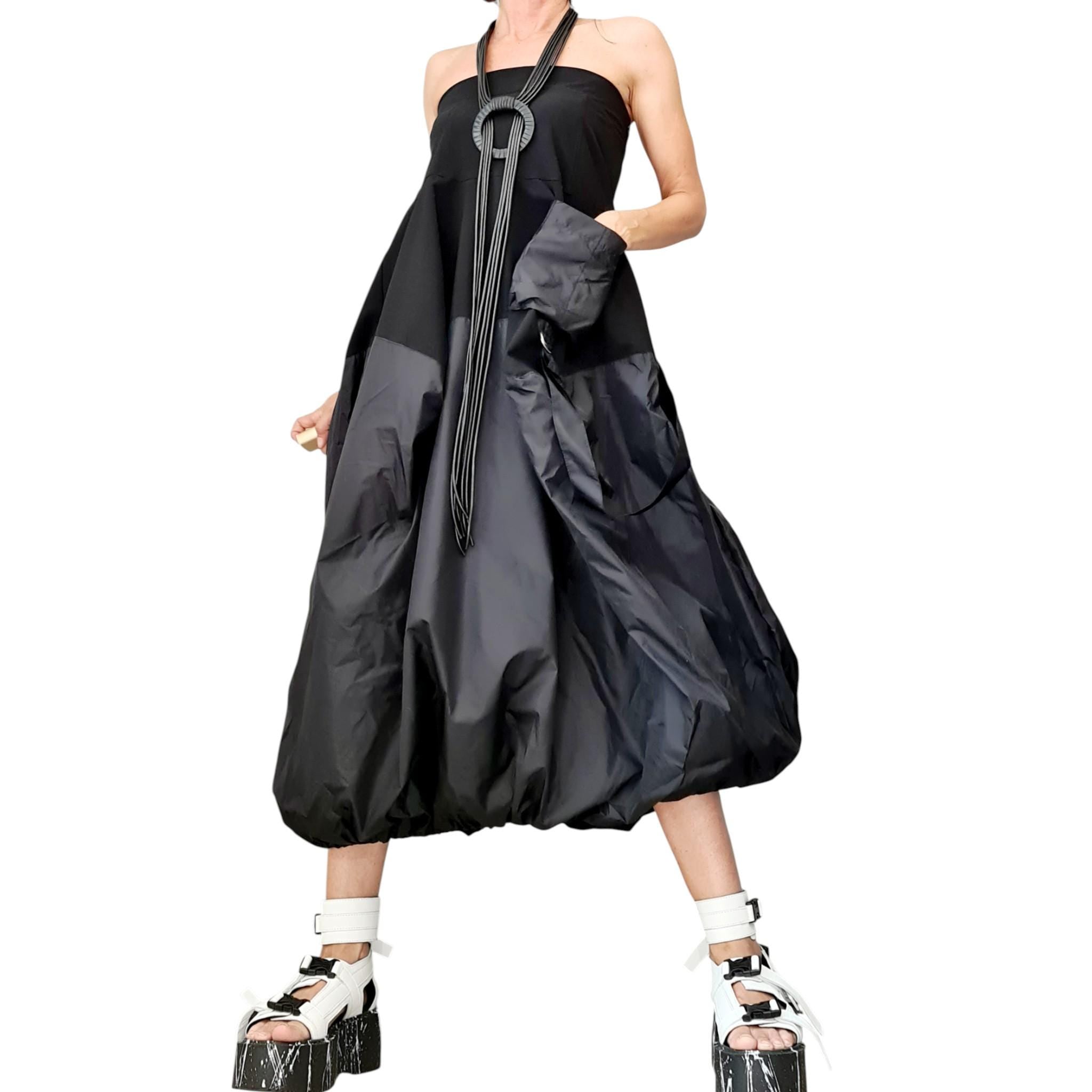 Asymmetric Taffeta Skirt Dress, Gothic Steampunk Cocktail Skirt, Extravagant  Women clothing