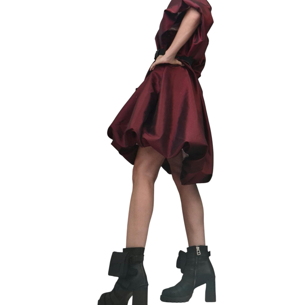 Extravagant Taffeta Tunic, Plus Size Clothing, Loose Party Dress