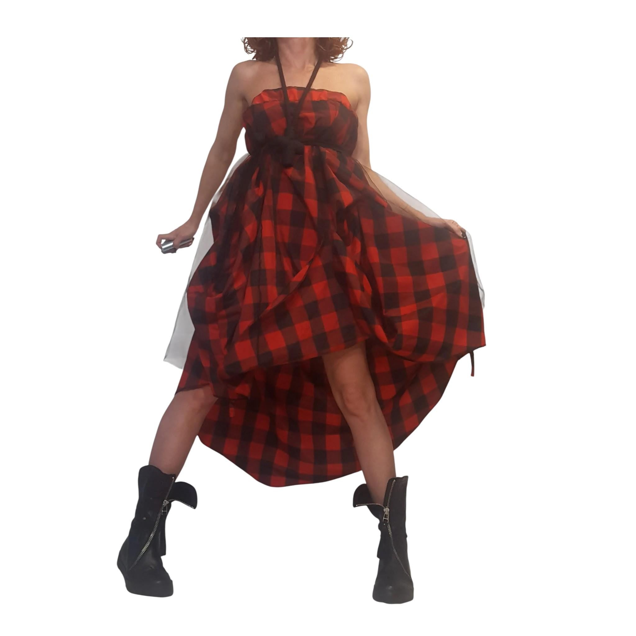 Plaid Grunge Skirt Women, Extravagant Skirt, Asymmetric Long Skirt Dress, Long Short Skirt, High Tulle Skirt, Circle Skirt, Tutu Skirt