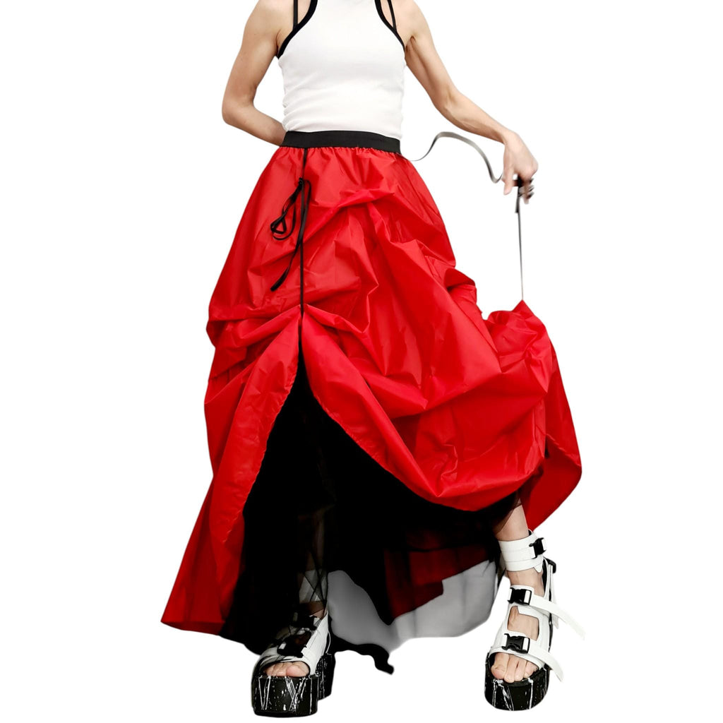 Extravagant Tulle Ball Skirt, Asymmetric Cocktail Tutu, Wedding Circle Skirt