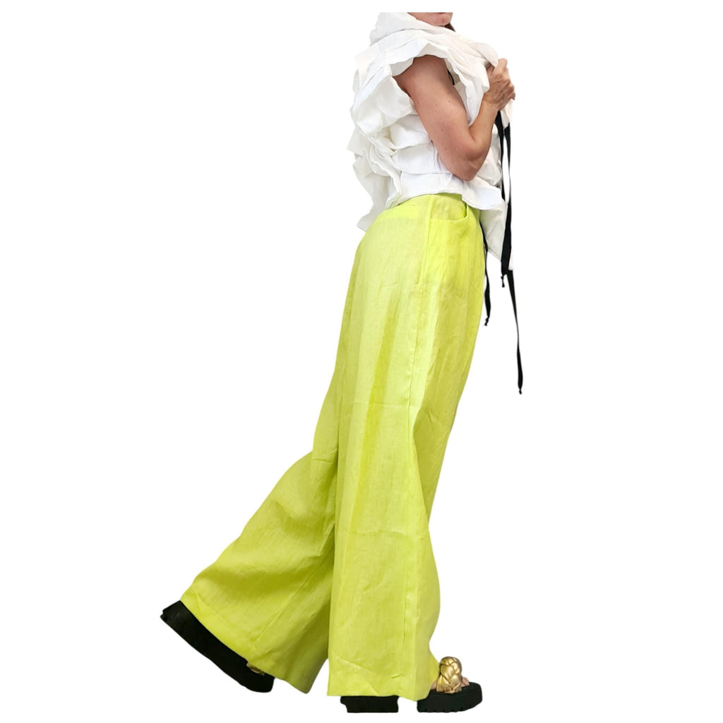 White Linen Sleeveless Jacket, Minimalist Linen Outerwear