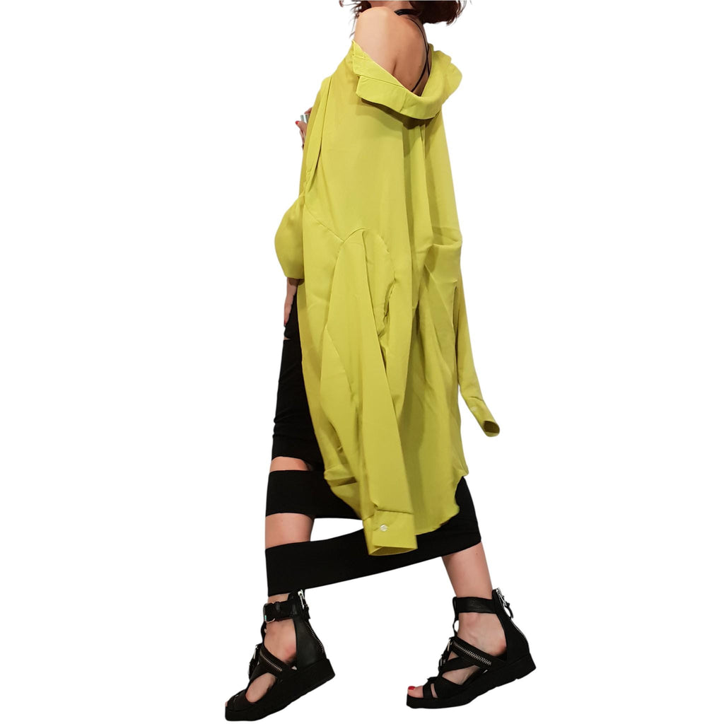 Black Asymmetric Slit Skirt, Gothic Bottom, Cocktail Maxi Skirt, Extravagant Pencil Design