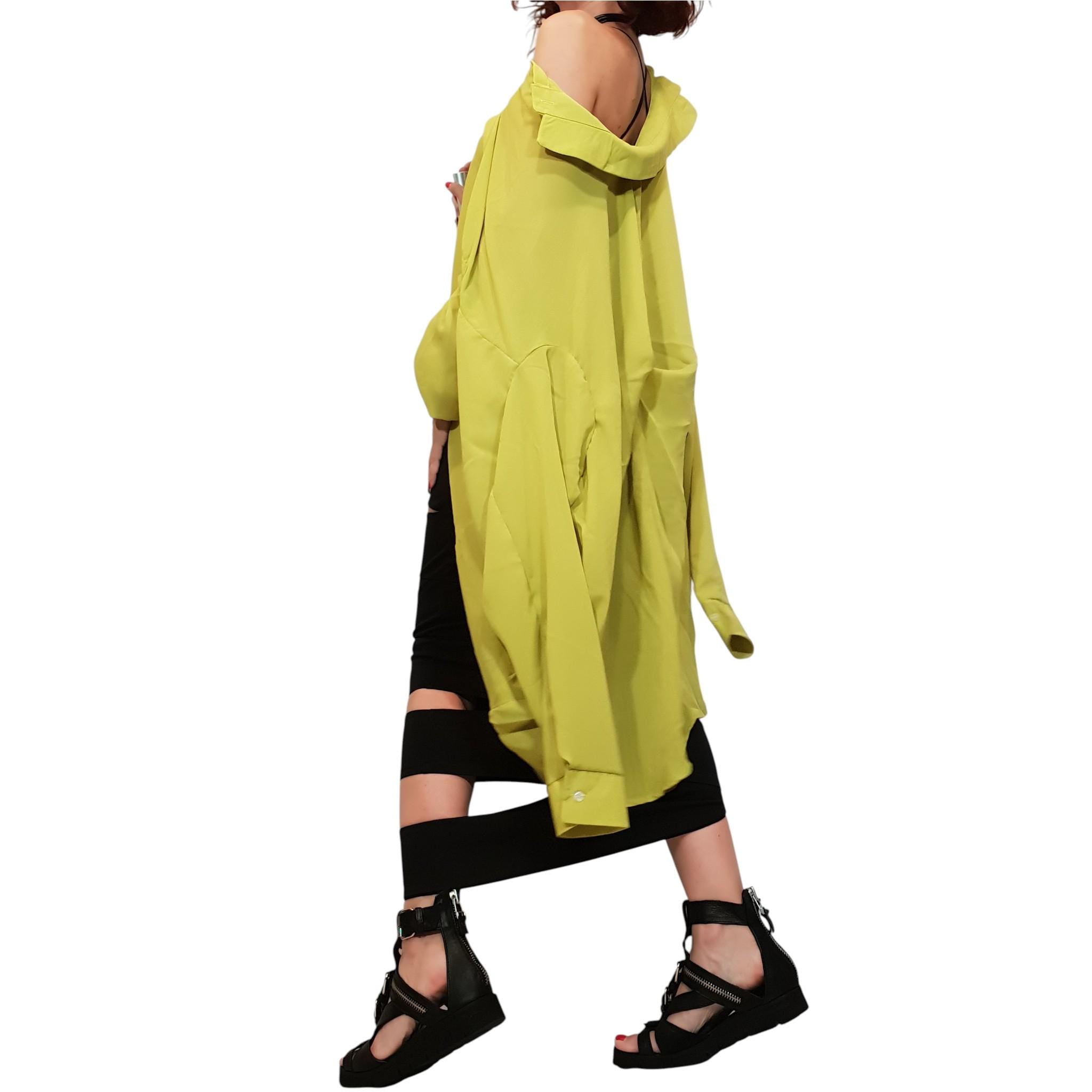 Black Asymmetric Slit Skirt, Gothic Bottom, Cocktail Maxi Skirt, Extravagant Pencil Design