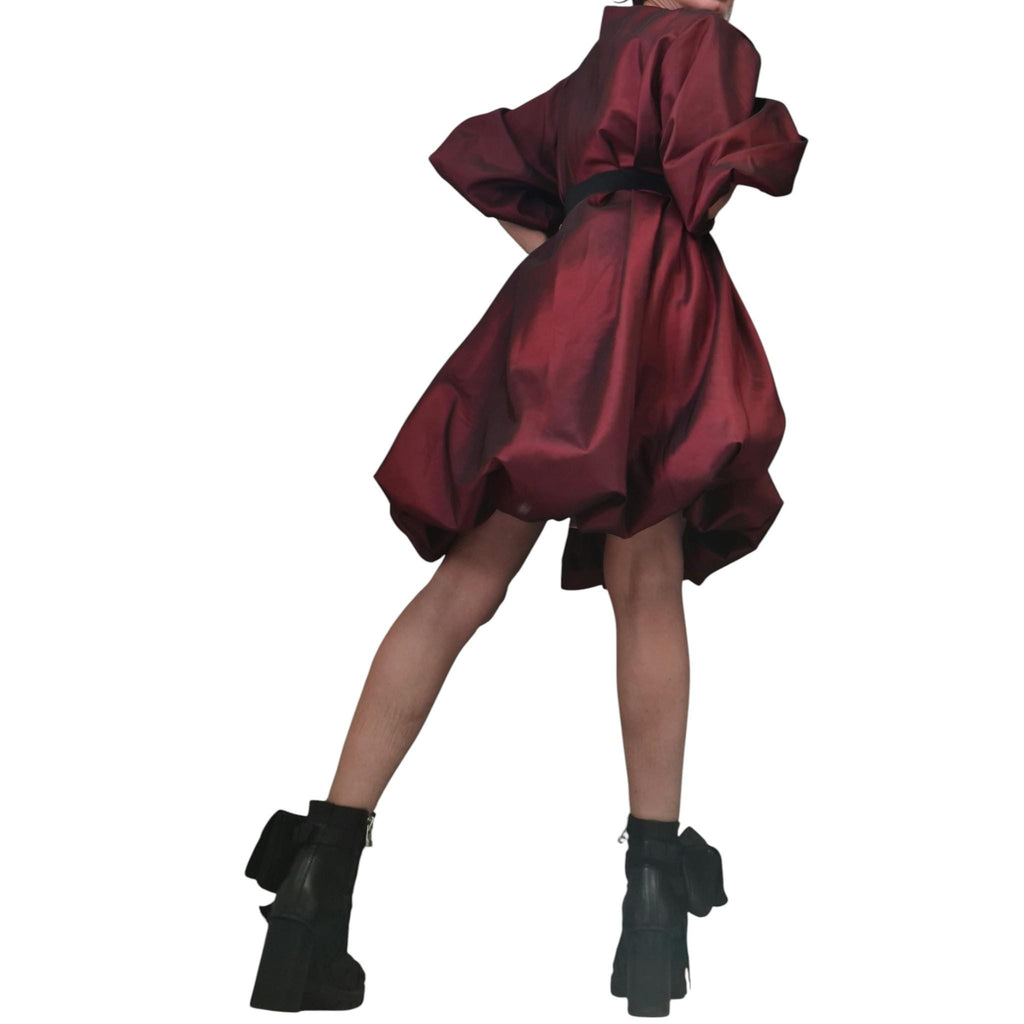 Extravagant Taffeta Tunic, Plus Size Clothing, Loose Party Dress