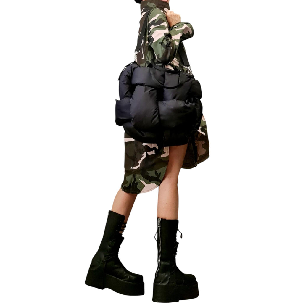 Avant Garde Winter Extravagant Bag, Handmade Oversize Puffer Bag