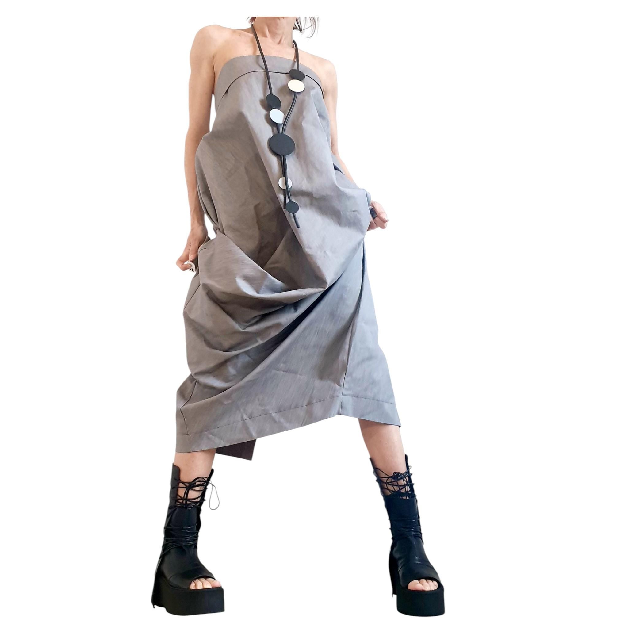 Asymmetric Wrap Maxi Skirt, Gothic A-Line Cocktail Skirt