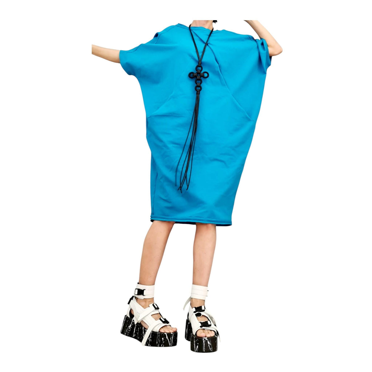 Blouson Dress, Separate Sleeves, Extravagant Tunic Dress